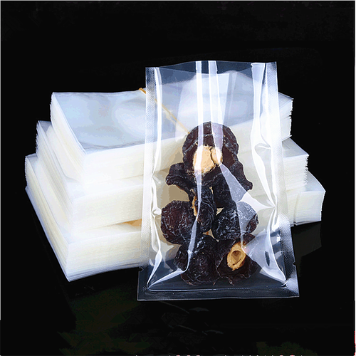 中国供应商食品级塑料聚酯薄膜食品冻结零食坚果透明真空袋封口机包装